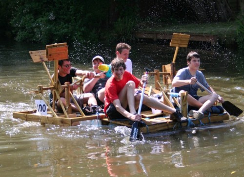 Us on our raft!